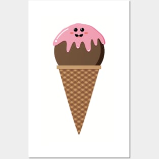 Cute Ice Cream Posters and Art